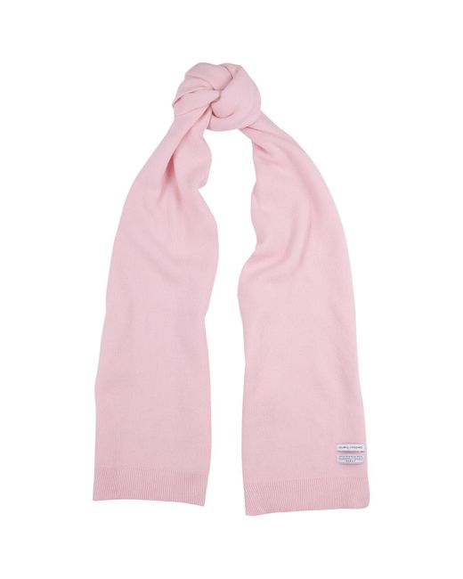 COLORFUL STANDARD Pink Wool Scarf