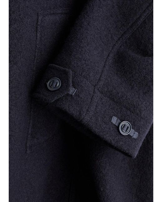 YMC Blue Rock Wool Coat