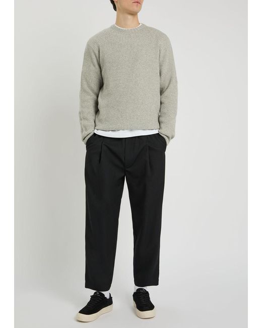 John Smedley Gray Oxnard Cashmere And Wool-Blend Jumper for men