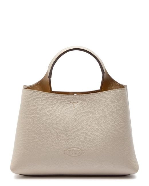 Tod's Brown Florida Mini Leather Tote Bag
