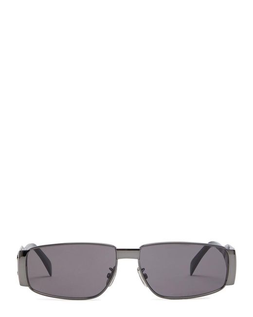 Céline Black Triomphe Rectangle-Frame Sunglasses