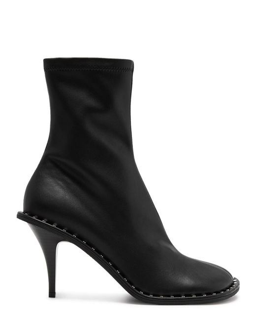 Stella McCartney Black Ryder 100 Faux Leather Ankle Boots