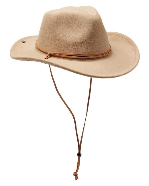 Free People Natural Vineyard Felt Cowboy Hat