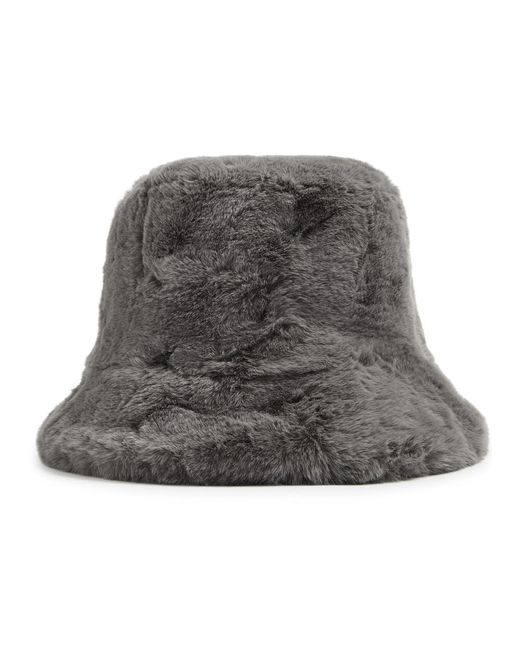 Jakke Black Hattie Faux Fur Bucket Hat