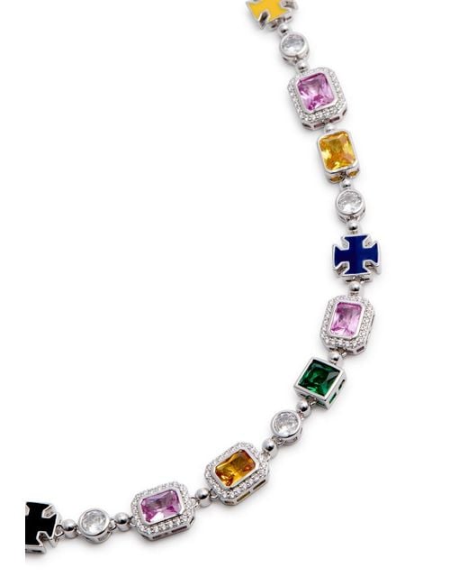 CERNUCCI White Crystal-Embellished Necklace for men
