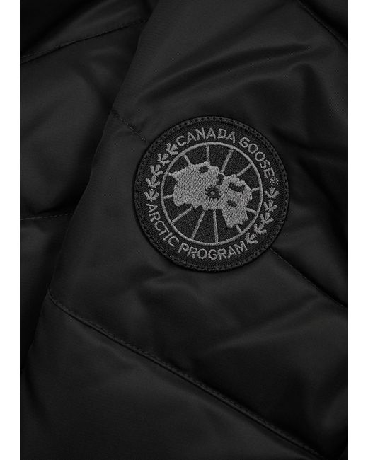 Canada Goose Black Freestyle Quilted Satin-shell Gilet