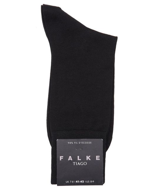 Falke Black Tiago Stretch-Cotton Socks for men
