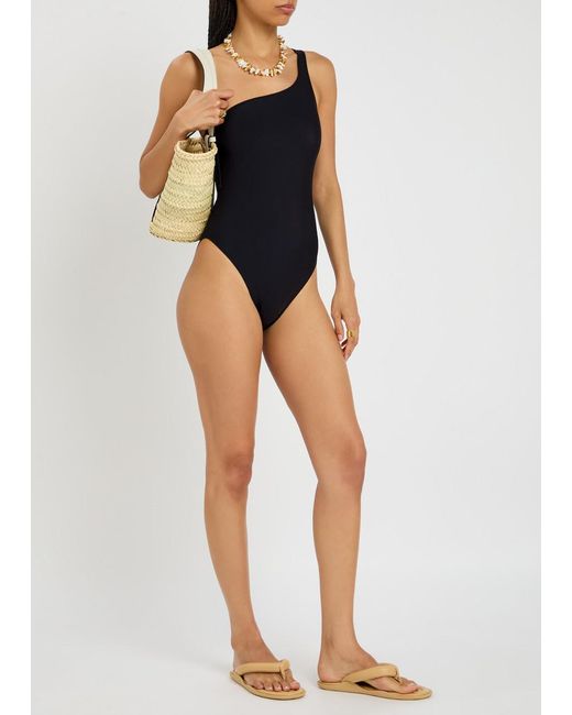 Lisa Marie Fernandez Black Arden Maillot Swimsuit