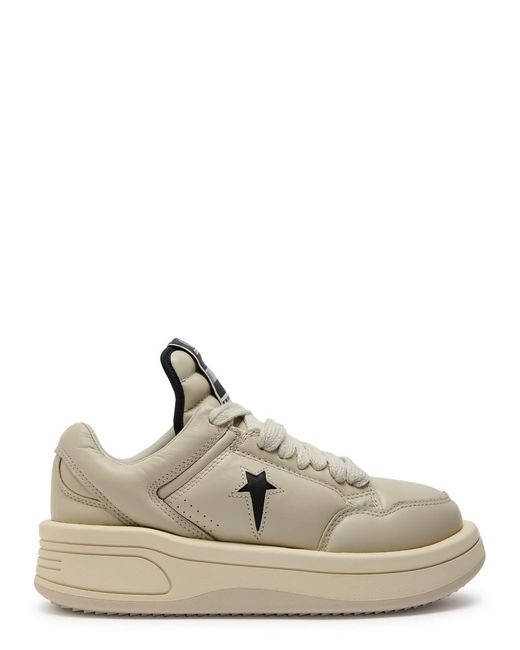 Rick Owens Black X Converse Drkshdw Padded Leather Sneakers for men