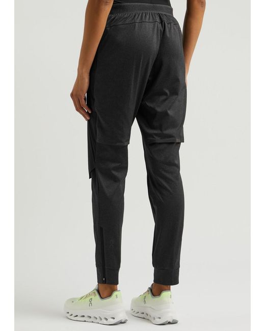 On Shoes Black Weather Stretch-Jersey Sweatpants