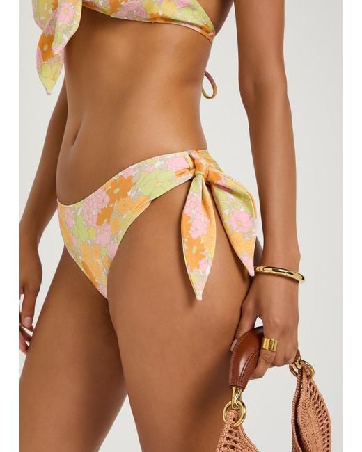 Chloé White Floral-Print Bikini Briefs
