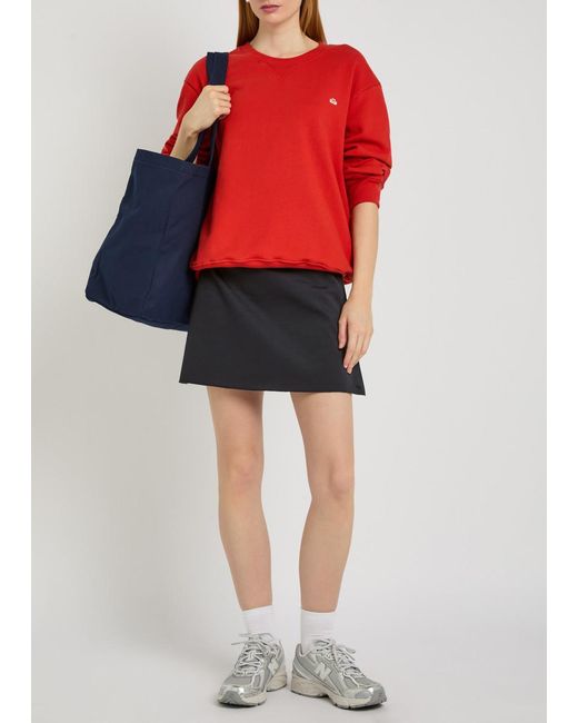 Spense Black Court Piqué Ponte Mini Tennis Skirt