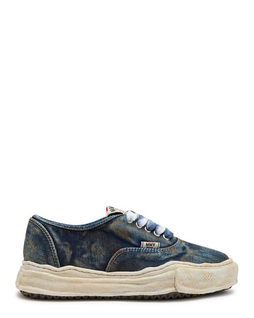 Maison Mihara Yasuhiro Blue Baker Distressed Denim Sneakers for men