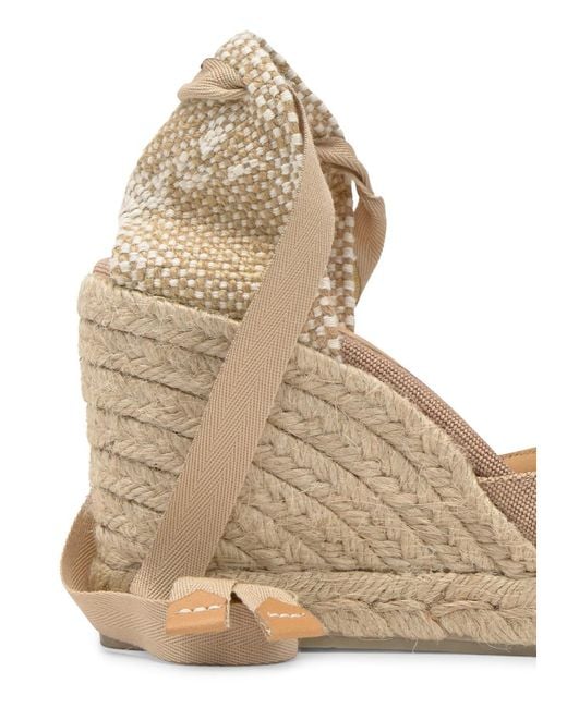 Castaner Natural Carina Canvas Wedge Espadrilles