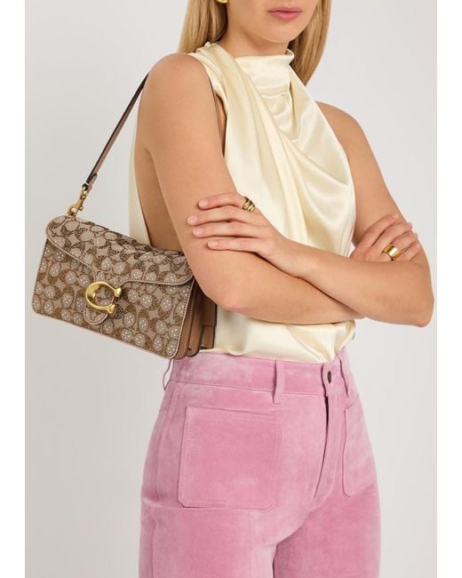 COACH Metallic Tabby 26 Embellished Leather Shoulder Bag