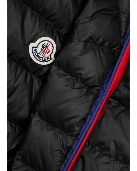 Moncler Black Agout Quilted Shell Jacket for men