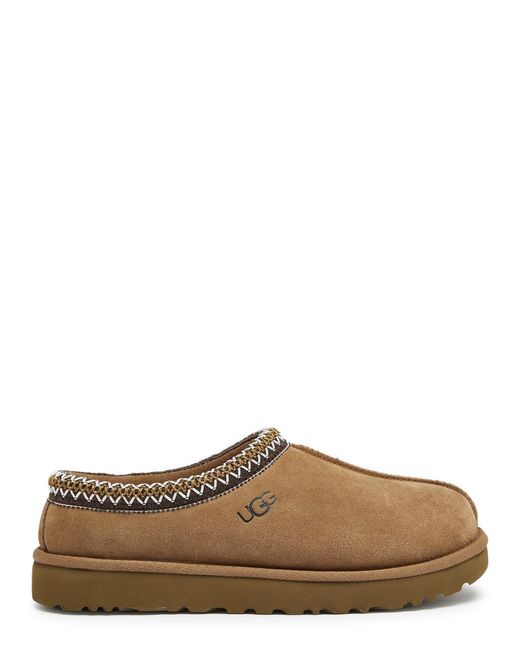 Ugg Brown Tasman Suede Flatform Slippers