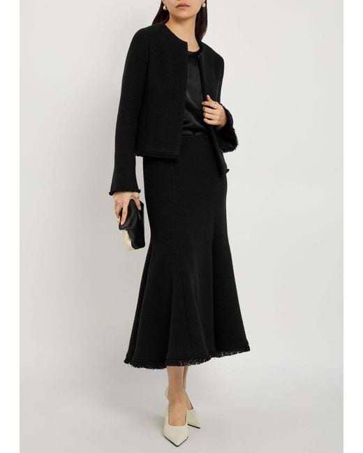 Gabriela Hearst Black Normand Wool And Cahsmere-Blend Jacket