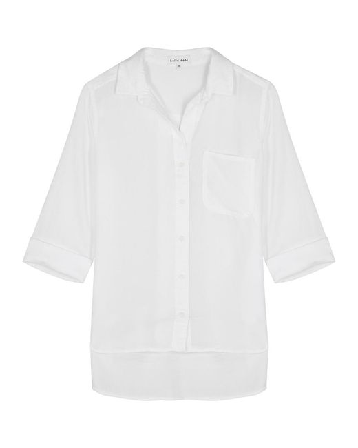 Bella Dahl White Chambray Shirt