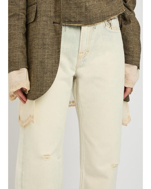Our Legacy Natural Watu Cut Boot-Leg Jeans