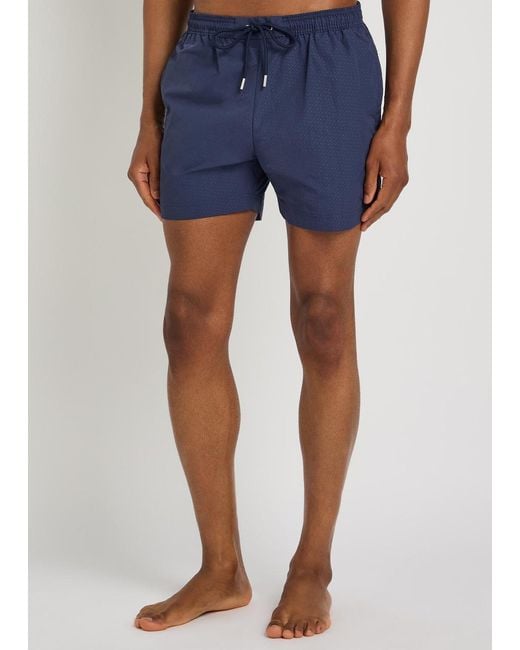 Boss Blue Printed Shell Swim Shorts for men