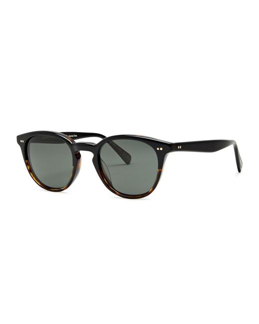 Oliver Peoples Black Desmon Sun Round-frame Sunglasses for men