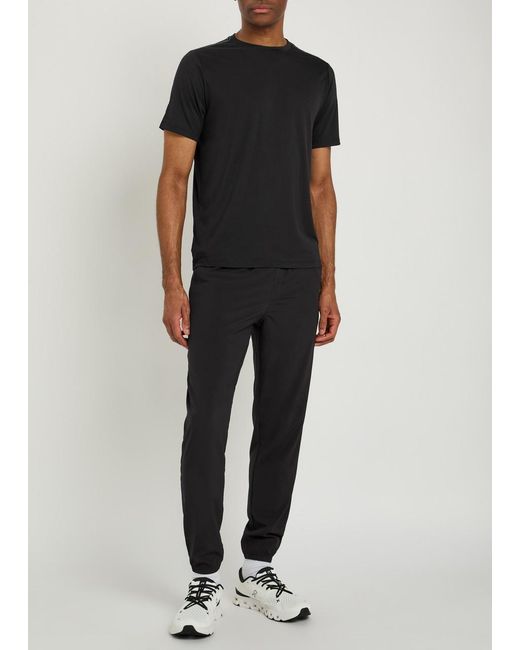 vuori Black Current Tech Jersey T-Shirt for men
