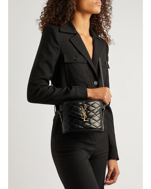 Saint Laurent Black June Quilted Leather Cross-body Bag