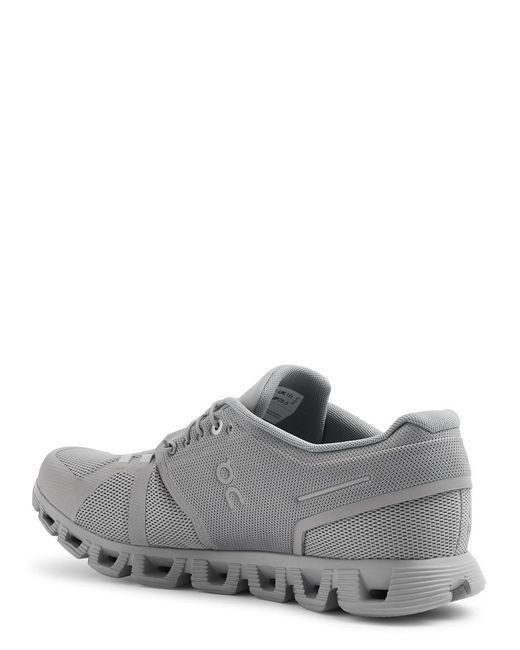 On Shoes Gray Cloud 5 Panelled Mesh Sneakers for men