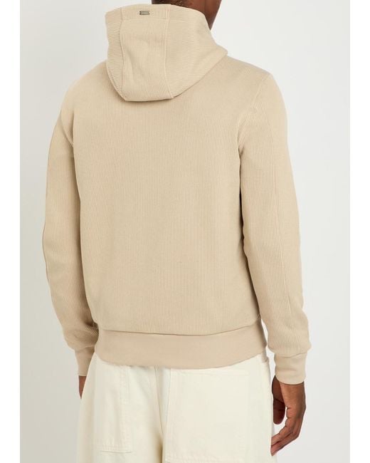 Herno Natural Hooded Padded Stretch Shell And Cotton-Knit Jacket for men