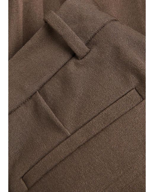 Joseph Brown Tafira Flared-Leg Stretch-Twill Trousers
