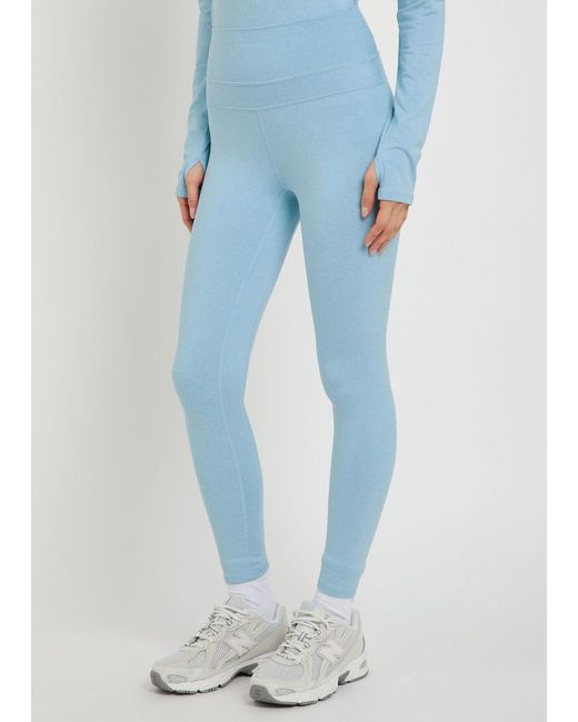Varley Blue Always Warm Stretch-Jersey Leggings