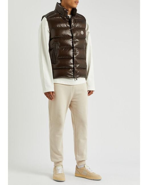 Moncler Brown Tibb Quilted Shell Gilet for men