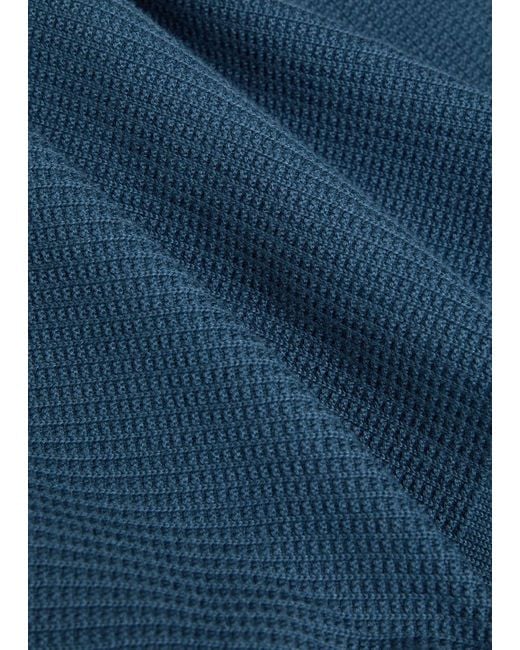 Paul Smith Blue Half-Zip Cotton Jumper for men