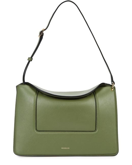 Wandler Penelope Green Leather Shoulder Bag Lyst