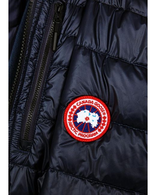 Canada Goose Blue Hybridge Lite Hooded Shell Jacket for men