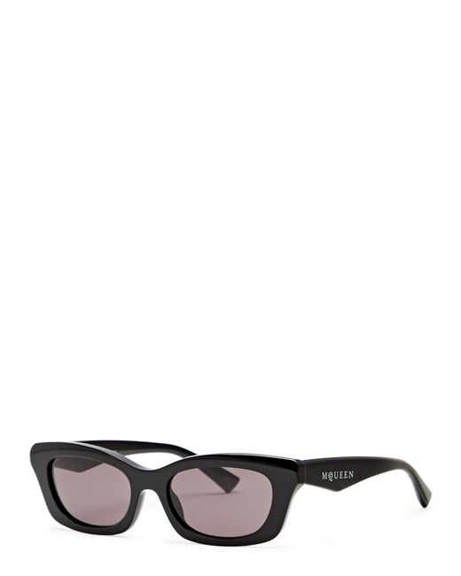 McQueen Black Cat-Eye Sunglasses