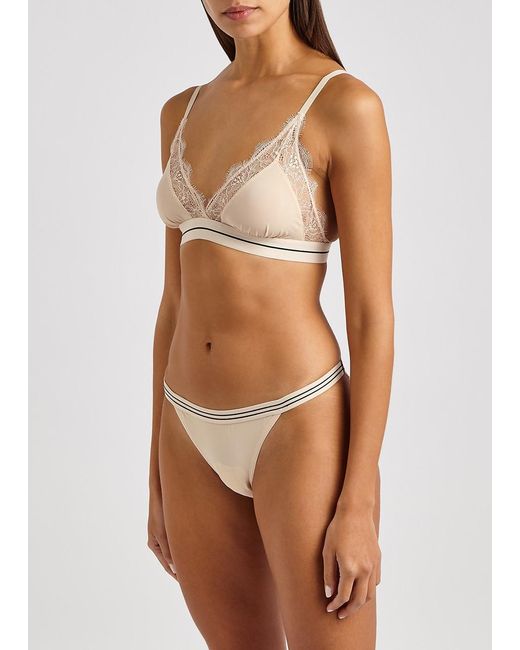 LoveStories Natural Love Lace Almond Soft-Cup Bra