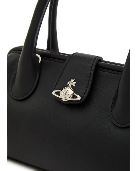 Vivienne Westwood Black Pamela Small Faux Leather Top Handle Bag