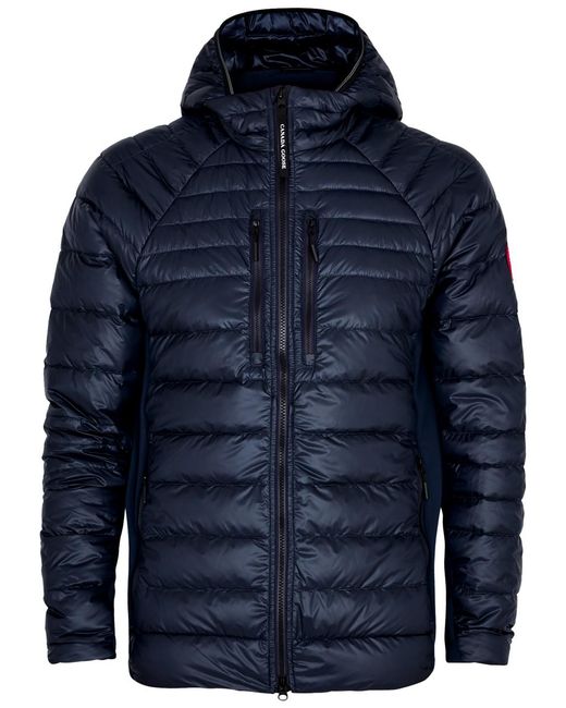 Canada Goose Blue Hybridge Lite Hooded Shell Jacket for men