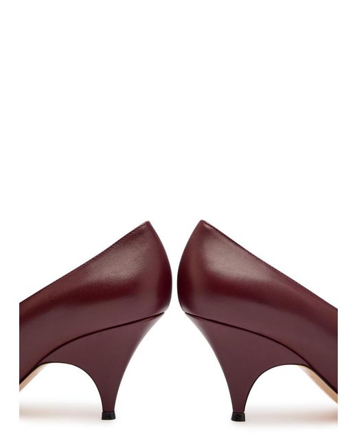 Gianvito Rossi Brown Sofia 75 Leather Pumps