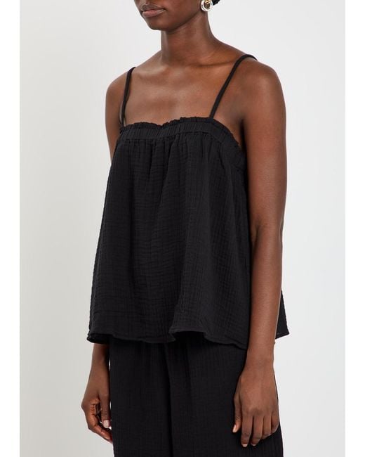 Eileen Fisher Black Cotton Cami Top
