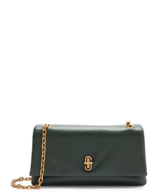 Marc Jacobs Green The Dual Chain Mini Leather Shoulder Bag