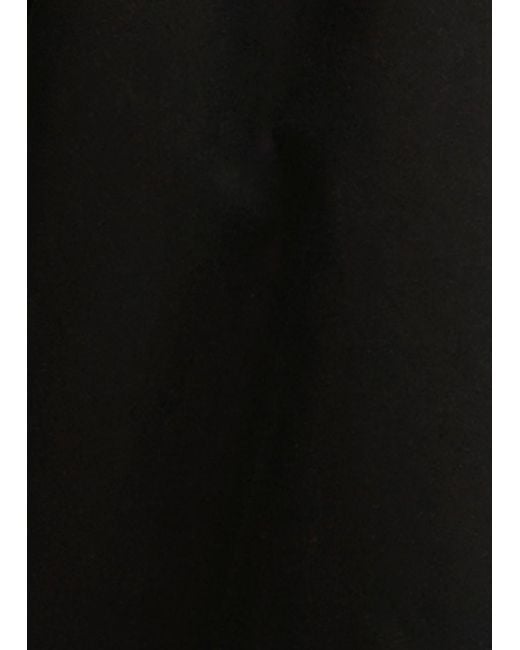 BARBOUR X GANNI Black Hooded Waxed Cotton Jacket