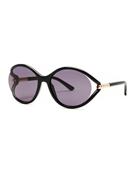 Tom Ford Brown Melody Round-frame Sunglasses