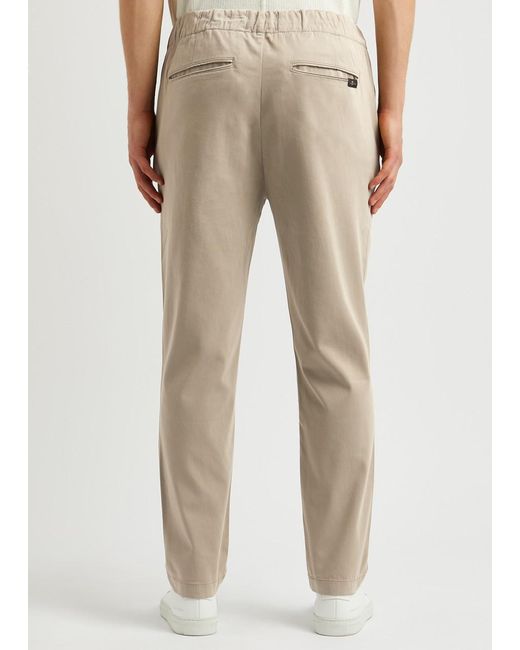 7 For All Mankind Natural Luxe Performance Brushed Cotton-blend Chinos for men