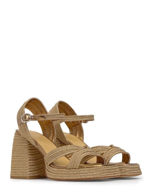 Castaner Valle Metallic Platform Sandals