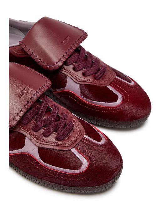 Alohas Purple Tb. 490 Panelled Calf-Hair Sneakers