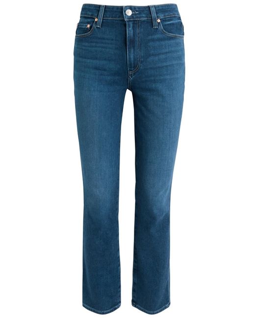 PAIGE Blue Cindy Straight-Leg Jeans