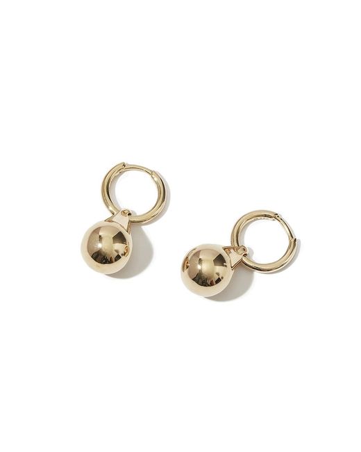 Otiumberg White Stilla 14Kt Vermeil Hoop Earrings